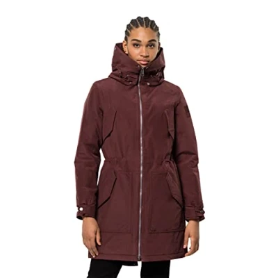 Abbildung von Jack Wolfskin Damen Rocky Point Parka, cordovan red, XS EU