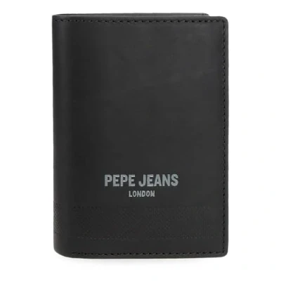 Abbildung von Pepe Jeans Deep Vertikale Geldbörse mit Geldbörse, Schwarz, 8,5 x 11,5 1 cm, Leder von Joumma Bags, Talla única,