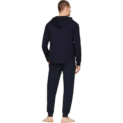 Abbildung von Tommy Hilfiger Zipthru Nachtwäsche Shirt, Herren, Größe: Medium, Desert sky