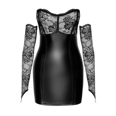 Abbildung von Minikleid inklusive Spitzen Armstulpen