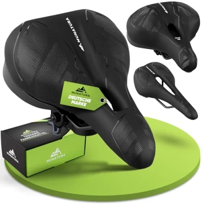 Abbildung von MUNATURA Fahrradsattel mit Memory Foam und Federung