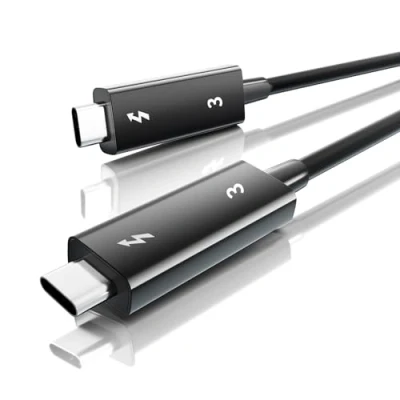 Abbildung von BolAAzuL Thunderbolt 3 USB C Kabel 70CM, 4K@60Hz auf 40 Gbps 100W Ladekabel kompatibel mit Dell, Leptops, iPad Pro 2020, Pixel, Hub Docking und Mehr
