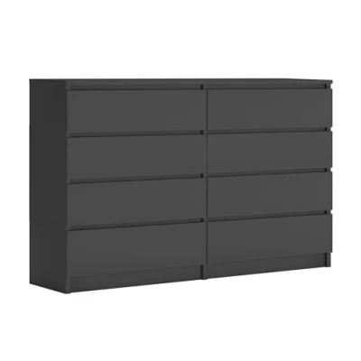 Abbildung von 3E 3xE living.com Kommode mit 8 Schubladen, Farbe: Anthrazite, A: 140 x 101 39 cm
