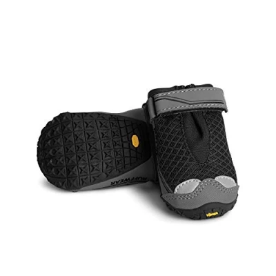 Abbildung von Ruffwear Pfotenschutz Hundeschuhe Grip Trex Obsidian Black 2 Stück