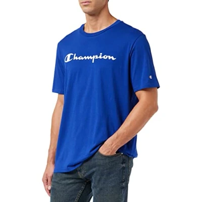 Abbildung von Champion Herren T Shirt American Classics Big Logo S s, Blau,