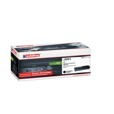 Abbildung von edding Toner EDD 2001 Schwarz Reichweite 2200 Seiten Ersetzt HP 125A (CB540A)
