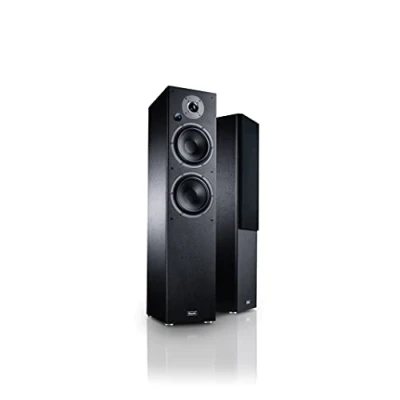 Abbildung von Magnat Monitor Reference 5A, Bluetooth Stereo Standlautsprecher mit HDMI, hochwertiger Phono Vorverstärker, 1 Paar, schwarz