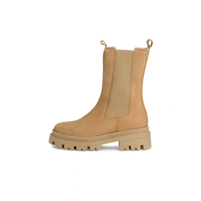 Abbildung von Tamaris Damen Chelsea Boots Leder Blockabsatz; CAMEL/braun; 38 EU