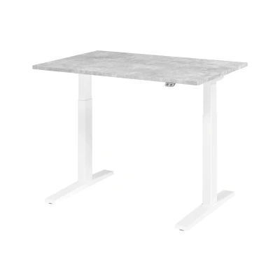 Abbildung von Hammerbacher Schreibtisch XMKA12 Beton/Weiß