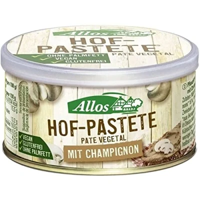 Abbildung von Allos Hof Pastete Champignon 125 g 12er Pack