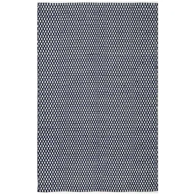 Abbildung von SAFAVIEH Modern Teppich für Wohnzimmer, Esszimmer, Schlafzimmer Boston Collection, Kurzer Flor, Marine, 91 X 152 cm