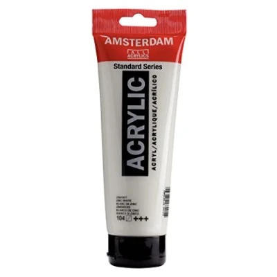 Abbildung von Amsterdam Standard Series Acrylfarbe Tube 250 ml Zinkweiß 104 (17121040)