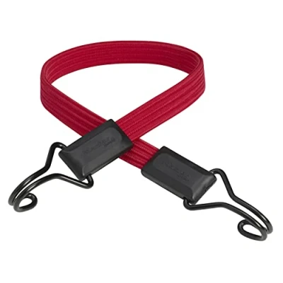 Abbildung von Master Lock Flat Bungee 60cm Doppelhaken rot