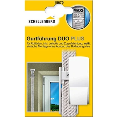 Abbildung von SCHELLENBERG Rollladen Gurtführung &quot;Duo Plus für das Rollladensystem Mini oder Maxi&quot;, (1 St.), inkl. Blende, Zugluftdichtung und Gurtleitrolle
