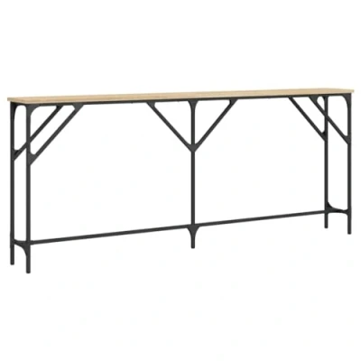 Abbildung von vidaXL Beistelltisch Konsolentisch Sonoma Eiche 180x23x75 cm Holzwerkstoff (1 St)