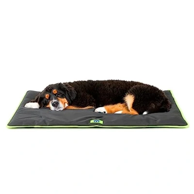 Abbildung von Ferplast Hundematte Extra Groß Waschbares Hundebett Hundekissen Wasserdicht &amp; Kratzfest Matte für Hundehütten und Auto, Hundekorb Jolly 108 x 79 cm, XK, SCHWARZ