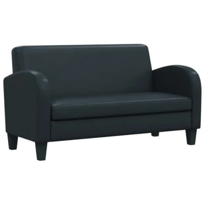 Abbildung von vidaXL Sofa 2 Sitzer Kunstleder Schwarz