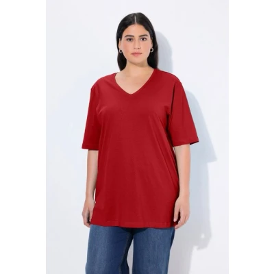 Abbildung von Ulla Popken, Damen, große Größen, Basic V Shirt