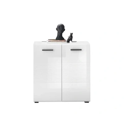 Abbildung von Stella Trading Kommode, Holzwerkstoff, Weiß, BxHxT 80x83x40 cm