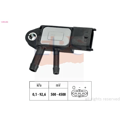 Abbildung von EPS 1.993.292 Luftdrucksensor, Höhenanpassung ohne Anschlussrohr Made in Italy OE Equivalent OPEL: Vectra C Caravan, Zafira B, Astra H Caravan