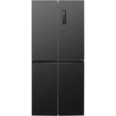 Abbildung von Bomann® French Door Kühlschrank No Frost Kühl Gefrier Kombinationen mit Total Gefrierfach 362L Side by MultiAirflow System KG 7358 schwarz inox