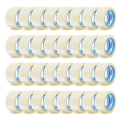Abbildung von gws Paketklebeband 36 Rollen farblos Geräuscharmes Universalklebeband zum Verpacken von Paketen Hohe Klebekraft Profi Qualität 66 m Länge 50 mm Breite