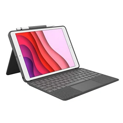 Abbildung von Logitech Combo Touch Apple iPad (2021/2020) Toetsenbord Hoes AZERTY