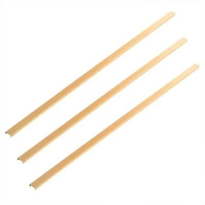 Abbildung von Home Deluxe Dekoleiste Fire für Akustikpaneel 3er Set, 110 x 1,3 cm, Gold I Wanddekoration Dekoleisten Wanddeko