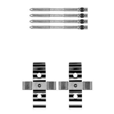 Abbildung von HELLA 8DZ 355 205 261 Zubehörsatz, Scheibenbremsbelag RENAULT: CLIO 3, MEGANE 3 Coupe, 2, OPEL: Corsa D Schrägheck, E Schrägheck