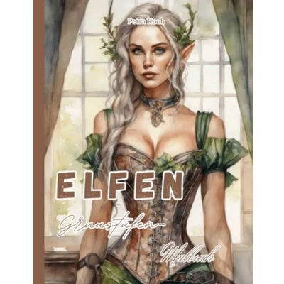 Abbildung von Elfen, Graustufen Malbuch: 50 wunderschöne Motive, XXL Format 8,5 x 11 Zoll (ca. DIN A4 Format), 105 Seiten, einseitig bedruckt mit schwarzer ... Erwachsene und Jugendliche (Elfen Feen)