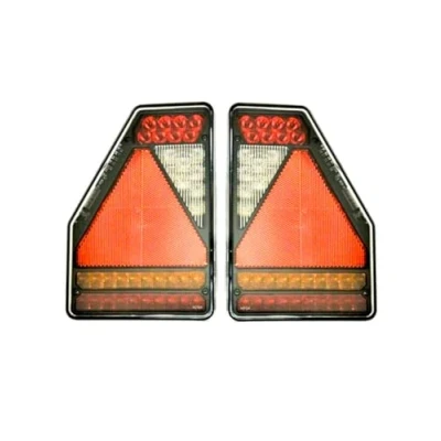 Abbildung von MelTruck 2x 5 functional LED Rückleuchte Anhänger Rücklicht 12V E9 Bajonet SET