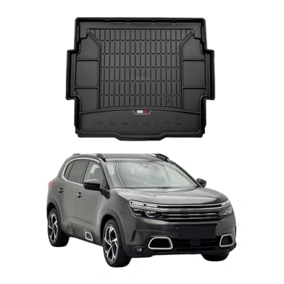 Abbildung von OMAC Gummi Kofferraumwanne kompatibel mit Citroen C5 Aircross 2018 2024 TPE Laderaumwanne