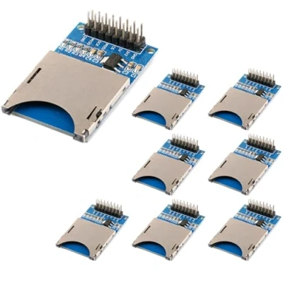 Abbildung von 8 Stück SD Kartenleser Module Card Reader Shield kompatibel Speichermodul TF Karte SPI Schnittstelle fürArduino ESP fürRaspberry Pi