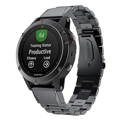 Abbildung von TOPsic Armband für Garmin Fenix 5, 22mm Edelstahl Link Easy Fit Uhrenarmband Instinct/Fenix 5/Fenix 5 Plus/Forerunner 935/Fenix 6/Fenix 6 Pro/Fenix 7/Fenix 7 Solar/Fenix Sapphire Solar