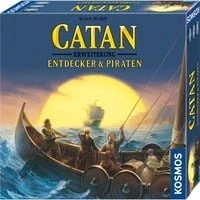 Abbildung von Kosmos Spiel, Strategiespiel Erweiterung, Catan Entdecker &amp; Piraten 2 4 Spieler Editon 2022, Made in Germany