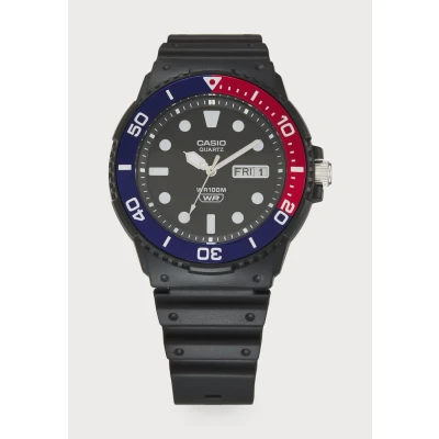 Abbildung von CASIO TIMELESS COLLECTION Quarzuhr MRW 230H 1E2VEF, Armbanduhr, Herrenuhr, analog, Wochentag, Neo Display