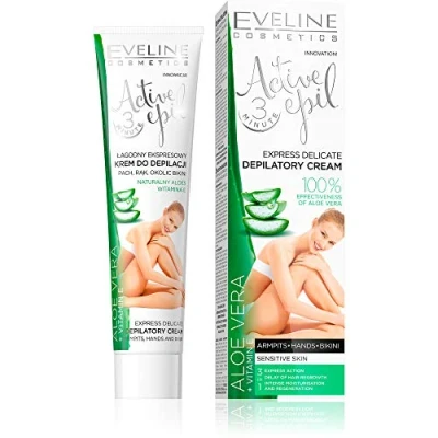 Abbildung von EVELINE ACTIVE EPIL ALOE VERA SENSITIVE SKIN 1x125 ml, Enthaarungscreme
