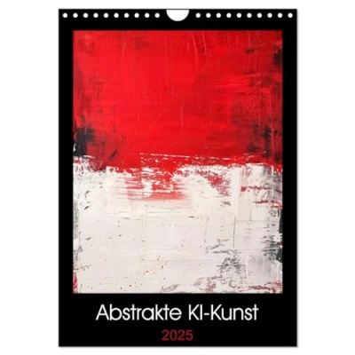 Abbildung von Abstrakte KI Kunst (Wandkalender 2025 DIN A4 hoch), CALVENDO Monatskalender