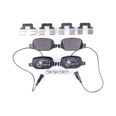Abbildung von HELLA 8DB 355 019 631 Bremsbelagsatz mit integriertem Verschleißwarnkontakt Bremssattelschrauben Zubehör FIAT: 500 Schrägheck, C Cabrio