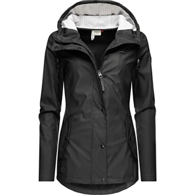 Abbildung von Ragwear Regenjacke &quot;YM Marge&quot;, mit Kapuze, stylische Übergangsjacke großer Kapuze