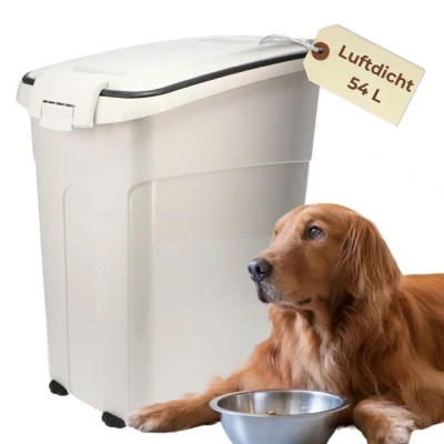 Abbildung von GarPet Futterbehälter Futtertonne Luftdicht Pferd Hund Aufbewahrung Trocken Futter Box 54L
