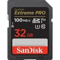 Abbildung von Sandisk Extreme PRO 32GB Speicherkarte (32 GB, UHS Class 3, 100 MB/s Lesegeschwindigkeit)