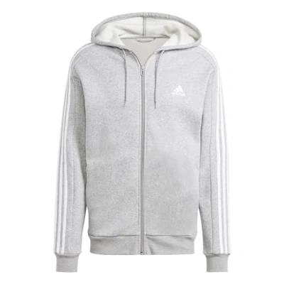 Abbildung von adidas Men&#039;s Essentials French Terry 3 Streifen Full Zip Hoodie Sweatshirt (1er Pack)