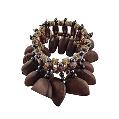 Abbildung von Sonic Energy Bendo Nussschalen Shaker Als Gummiarmband Soundeffekt Instrument für Therapie und Percussion (SBB)