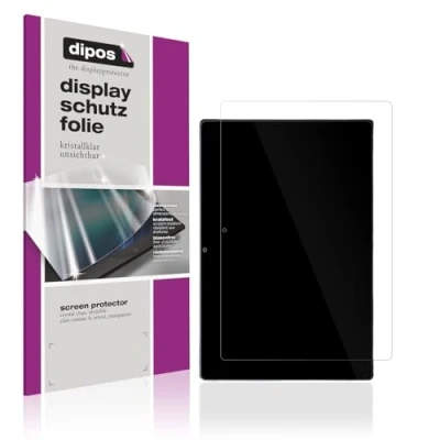 Abbildung von dipos I 2x Schutzfolie klar passend für ZIOVO Z168 Folie Displayschutzfolie, Ultra Dünn, Case Friendly, Fingerprint Kompatibel