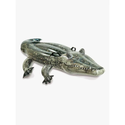 Abbildung von Intex Aufblasbare Schwimmfigur Wasser Spielzeug Ride On Krokodil Realistic Gator 170cm x 86cm 57551NP