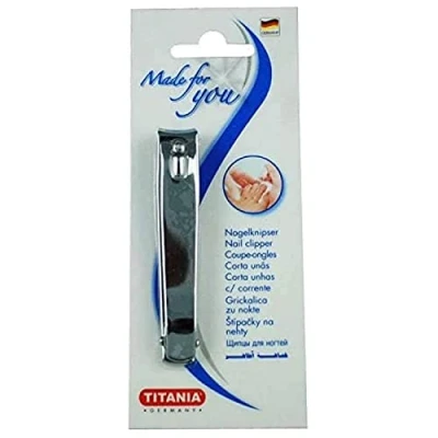 Abbildung von TITANIA Fussnagel Knipser, mit Feile, Verchromt, 1er Pack (1 x 48 g)