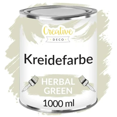 Abbildung von Creative Deco Kreidefarbe für Möbel Möbelfarbe Landhaus Vintage Matt Abwaschbar, auf Wasserbasis, Wisch Effekt Gradient möglich