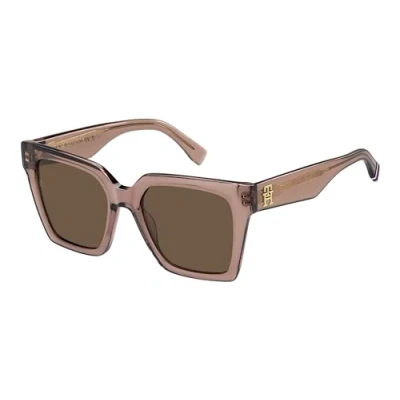 Abbildung von Tommy Hilfiger Damen TH 2100/S 35J/70 Gläser SONNENBRILLEN Acetat Rosa Braun Quadratisch
