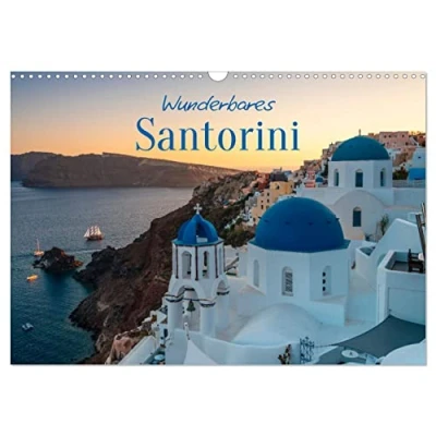 Abbildung von Wunderbares Santorini Matteo Colombo (Wandkalender 2025 DIN A3 quer), CALVENDO Monatskalender